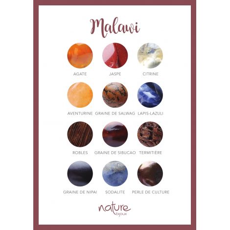 Boucle d'oreille Malawi 12-73202